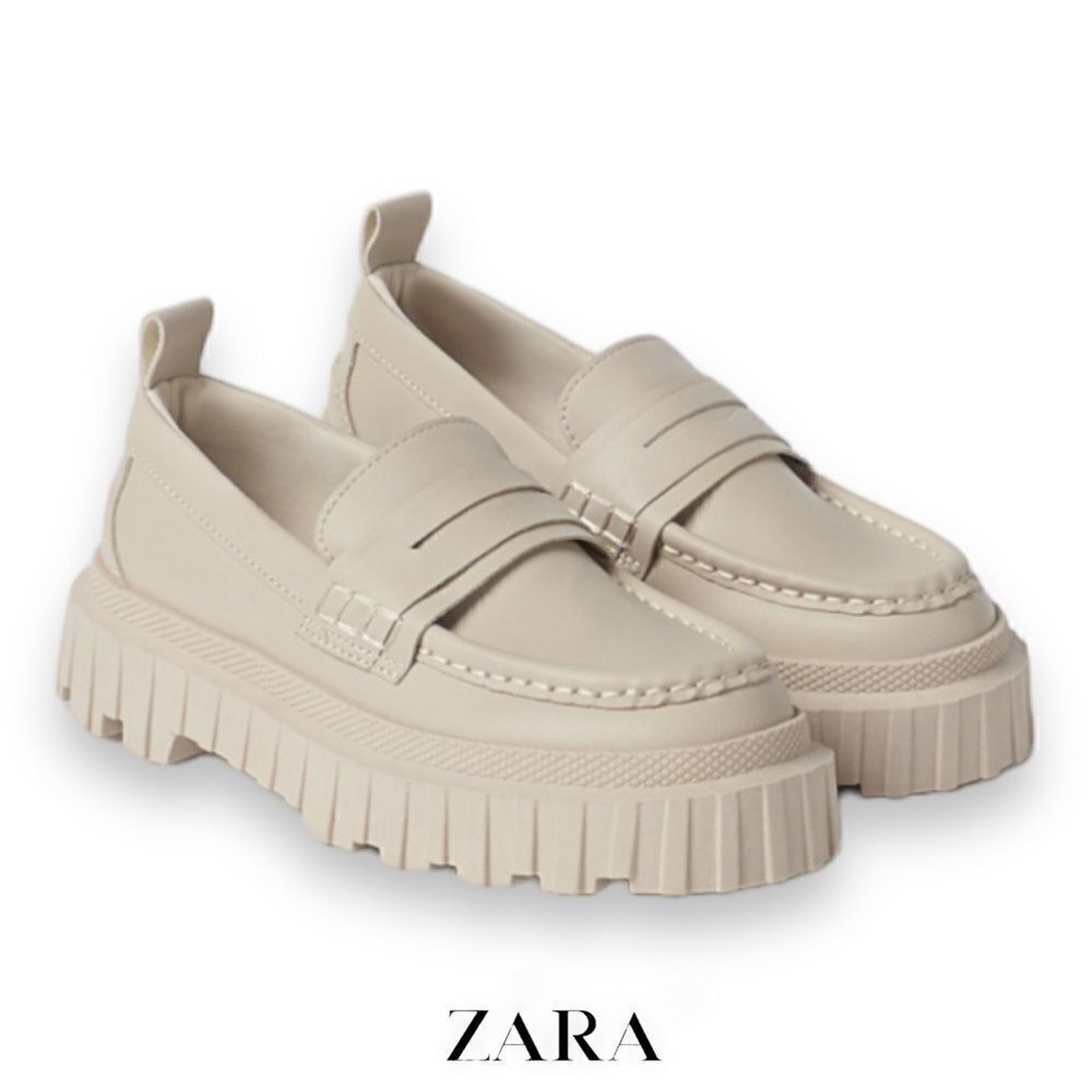 ZARA Kids | Off White | LUG SOLE LOAFERS